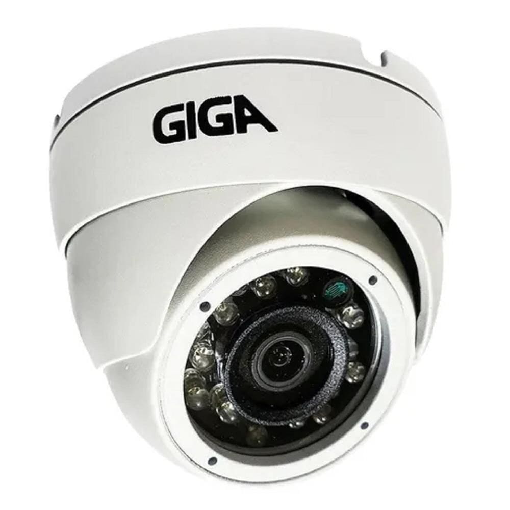 Camera Ip Dome Metal 5 Mega Poe Colorido A Noite Giga Gs0373