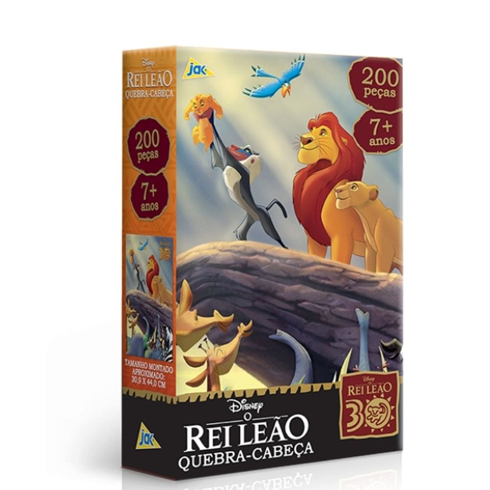 Quebra Cabeça 200 Peças - Rei Leão