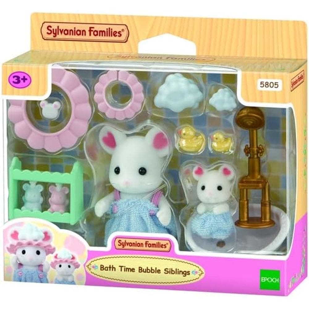 Sylvanian Families - Hora Do Banho Dos Irmãos Ensaboados