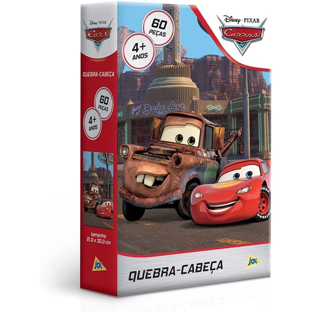 Quebra Cabeça - Carros 60 Pcs