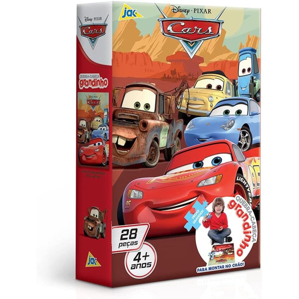 Quebra Cabeça - Carros 28 Pcs Grandinho