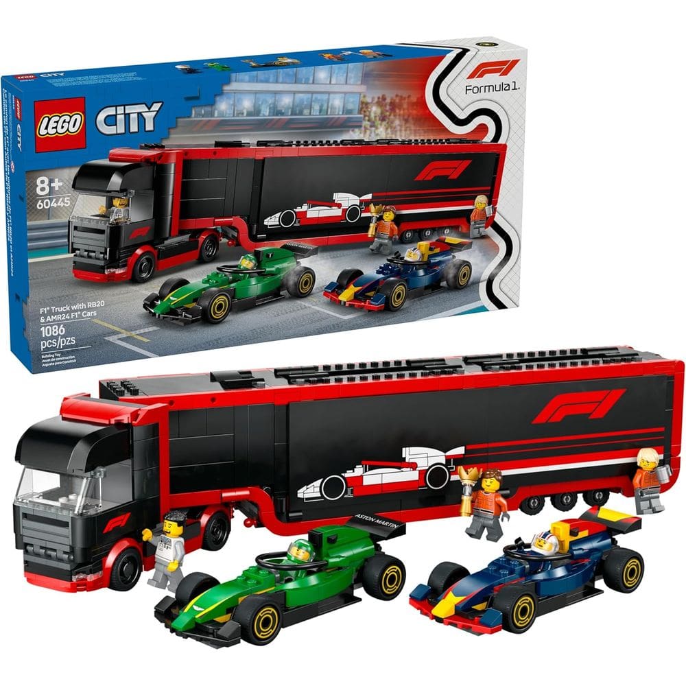LEGO CITY - Caminhão F1® com carros RB20 e AMR24 60445