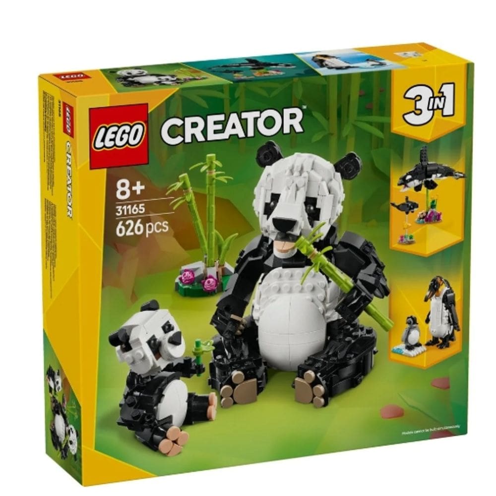 LEGO Creator 3 em 1 - Animais selvagens: Família Panda 31165