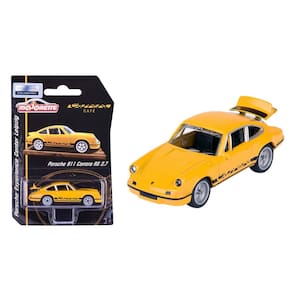 Miniatura Majorette Porsche 911 Carrera RS 2.7 1/64 Metal Amarelo