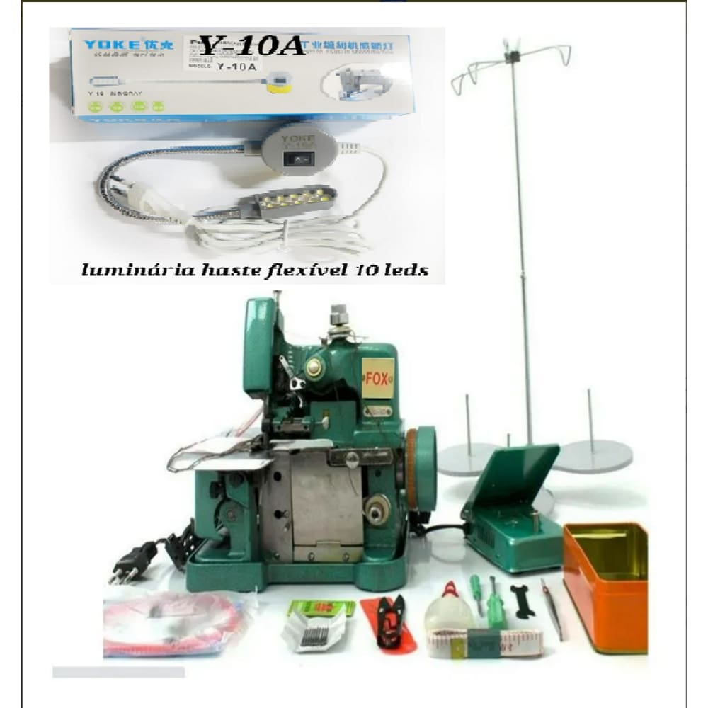 Overlock GN1-6D verdinha Semi-Industrial 220v+LED