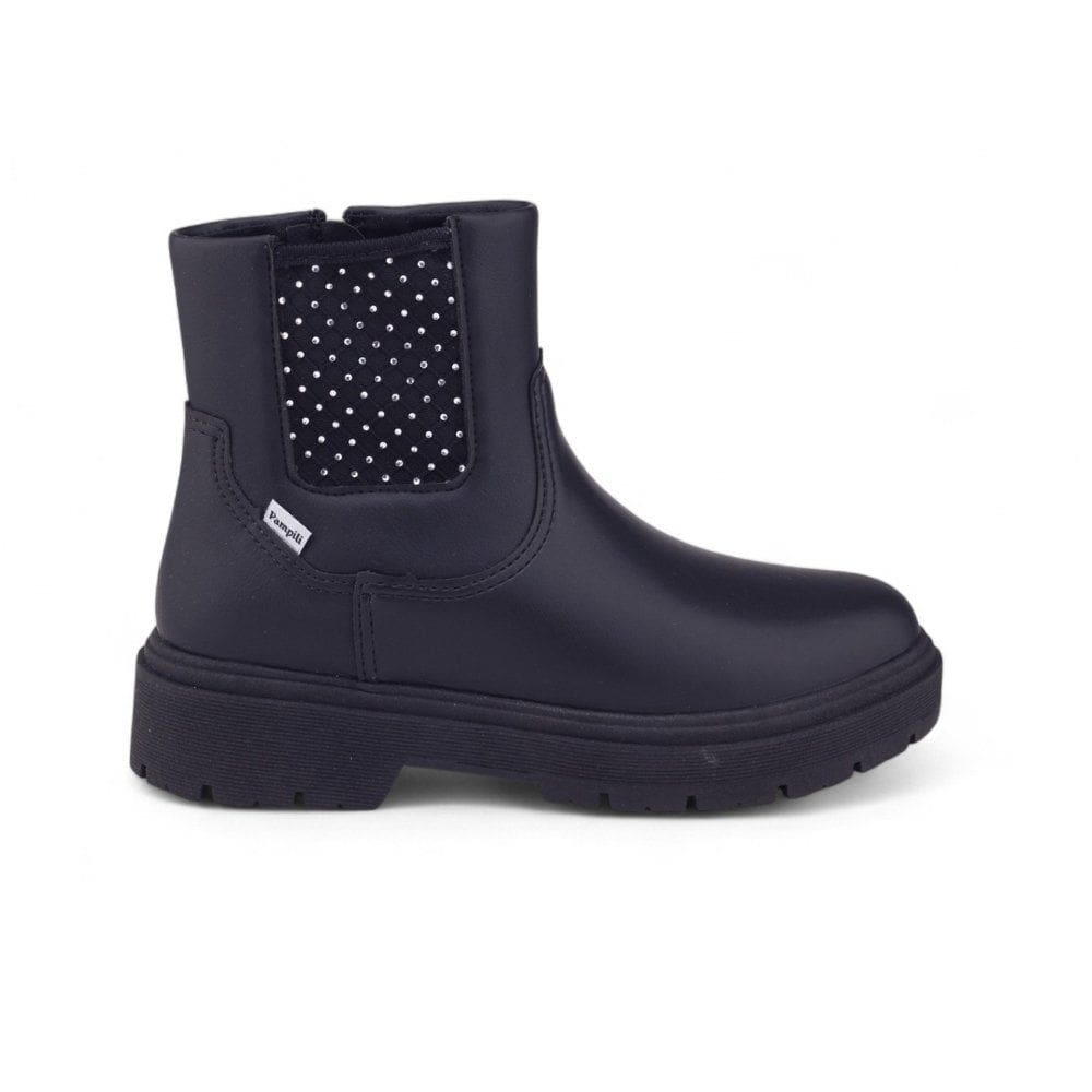 Bota infantil Menina Pampili Duda Tela Strass 681.030