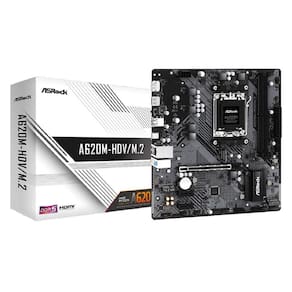 Placa Mãe ASRock A620M-HDV/M.2, Chipset A620, AMD AM5, mATX, DDR5