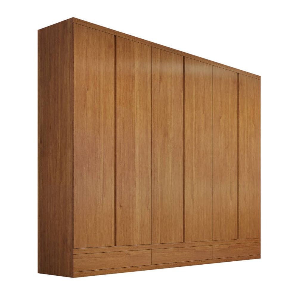 Guarda-roupa 6 portas 9 gavetas 2,70m Paris-Nature Bianchi