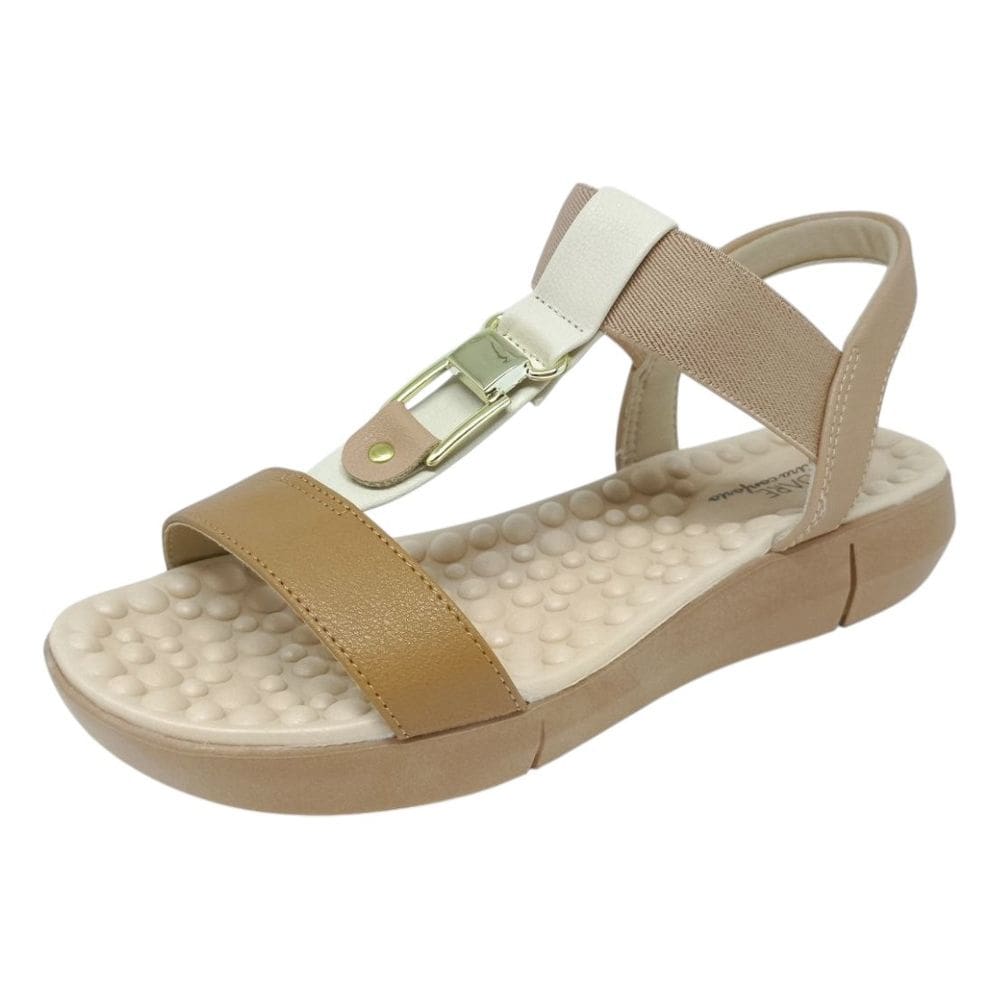 Sandália Feminina Ultra Conforto Circulação Flatform Modare