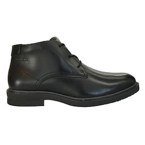 Bota Ferracini Firenze Masculino Preto de couro cano curto