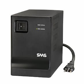 Estabilizador SMS Progressive III, 200VA, Entrada Bivolt, Saída 115V, 5 Tomadas, Preto
