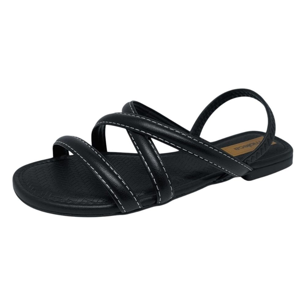 Sandália Rasteirinha Feminina Conforto Estilo Tressê Moleca