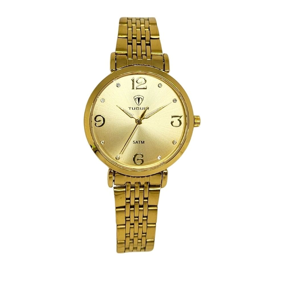 Relógio Feminino Relógio Tuguir Analógico Tg205 Dourado