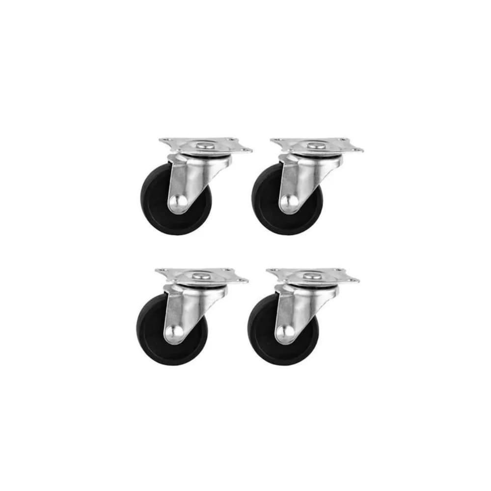 Kit Rodizio 4 Mini Rodinhas Giratórias para Vasos/Móveis Bestfer BFH1819
