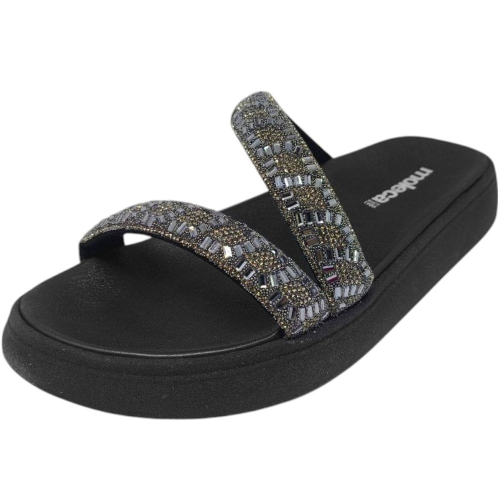 Chinelo Feminino Slide Papete Flatform Casual Moleca