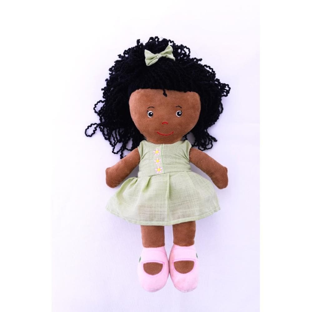 Boneca de Pelucia  Laura Negra 32cm  Zip