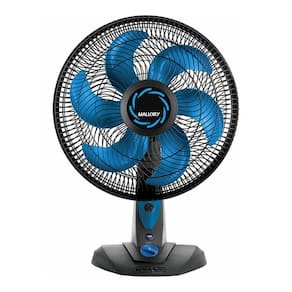 Ventilador De Mesa Ultra Turbo Mallory 40Cm 220V Preto/Azul