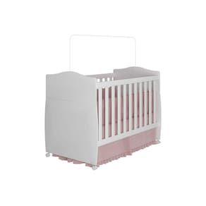 Berço / Mini Cama Infantil Conforto 2 em 1 Branco - Permóbili Baby