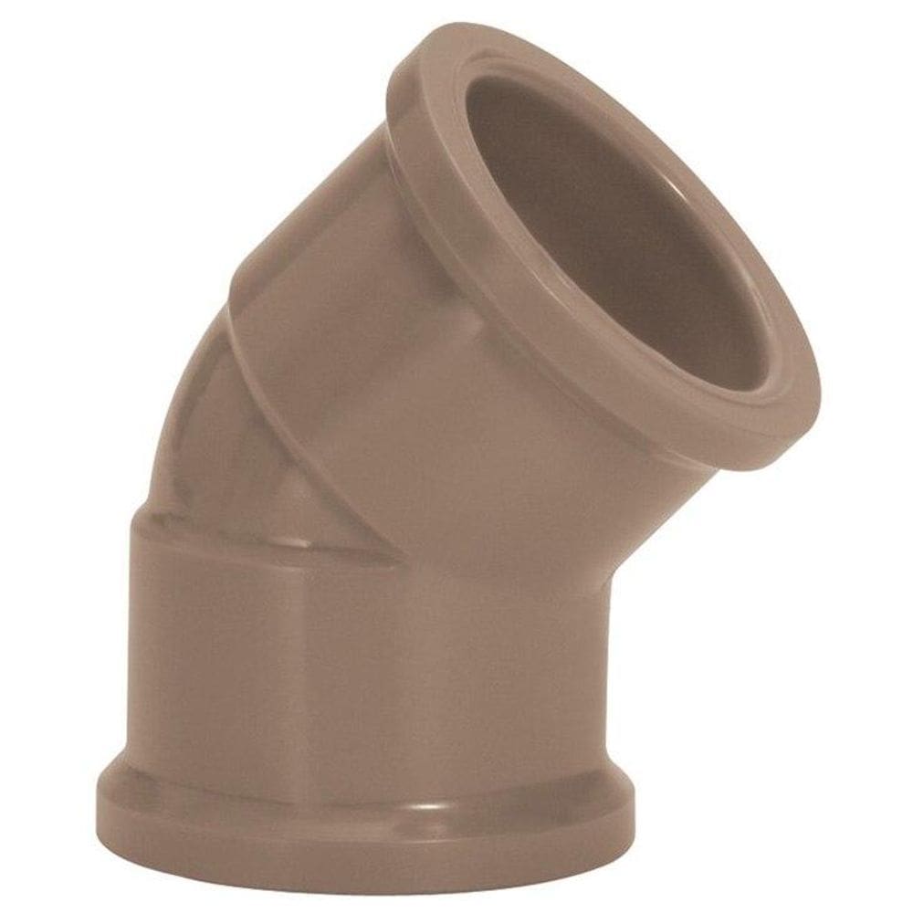 Joelho 45° Amanco Soldável - 110 mm - Marrom - 10011