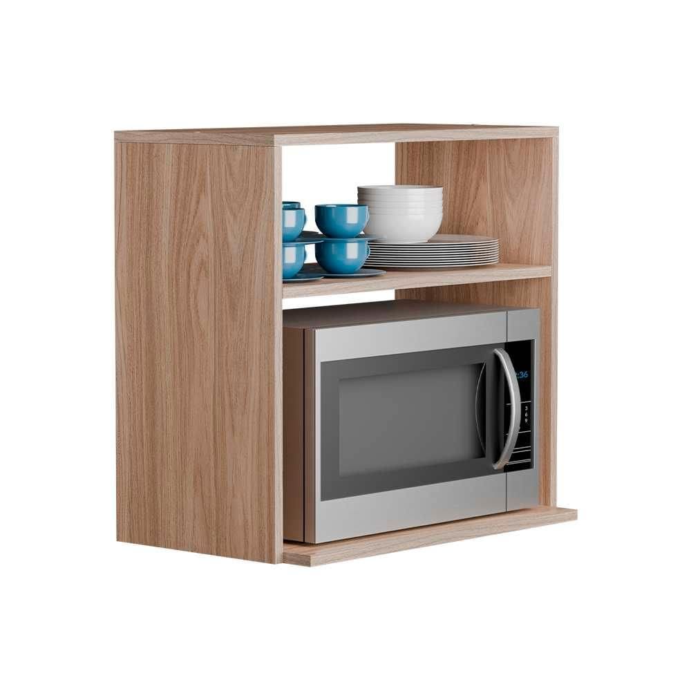 Suporte Nicho para Micro-ondas Forno Elétrico Cozinha Freijó 60cm