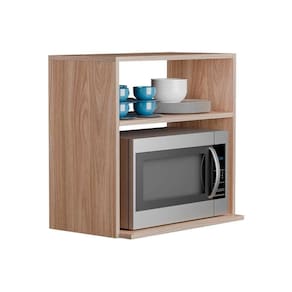Suporte Nicho para Micro-ondas Forno Elétrico Cozinha Freijó 60cm
