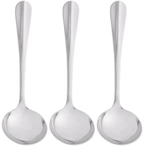 Kit 3 Conchas Aço Inox 20cm Servir Molhos Caldas Doces Sopas Positano Lyor