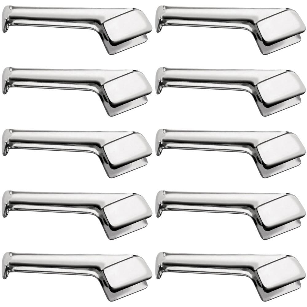 Kit 10 Pegadores 18cm para Servir Inox Macarrão Salada Comida Servir Restaurantes Buffets Taumer