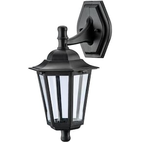 Kit 12 Arandelas de Parede Luminárias Externas Preta Clássica Colonial Lâmpada E27 Dital