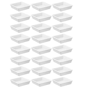 Kit 24 Molheiras Para Shoyu Brancos 50ml Sushi Potes Porta Molhos Japonês Coza Uno