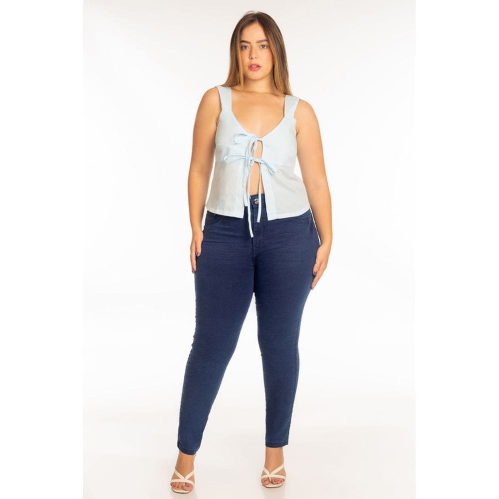 Calça Jeans Skinny Midi Plus Size Biotipo Jeans - 30754