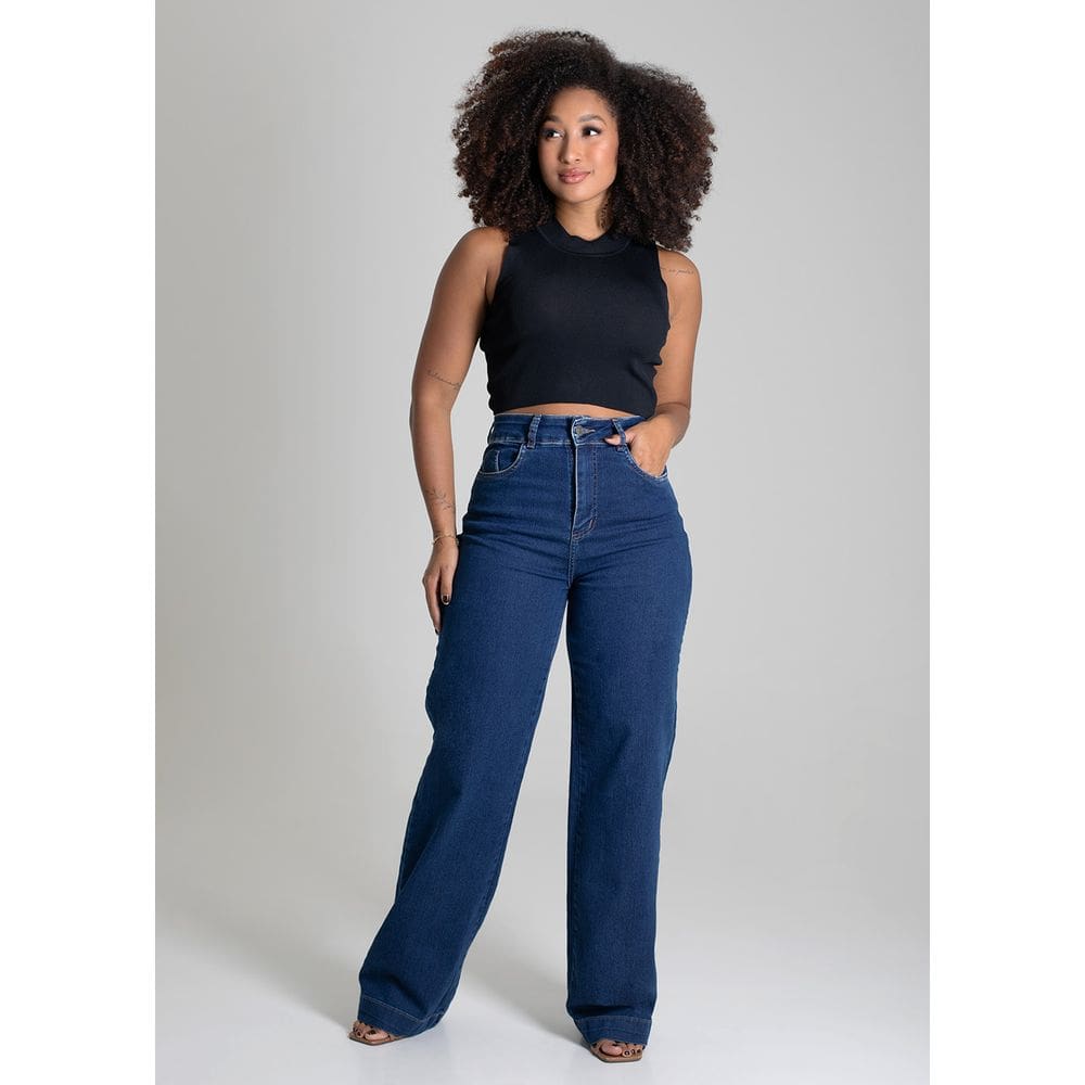 Calça Jeans Sawary Wide Leg - 279518
