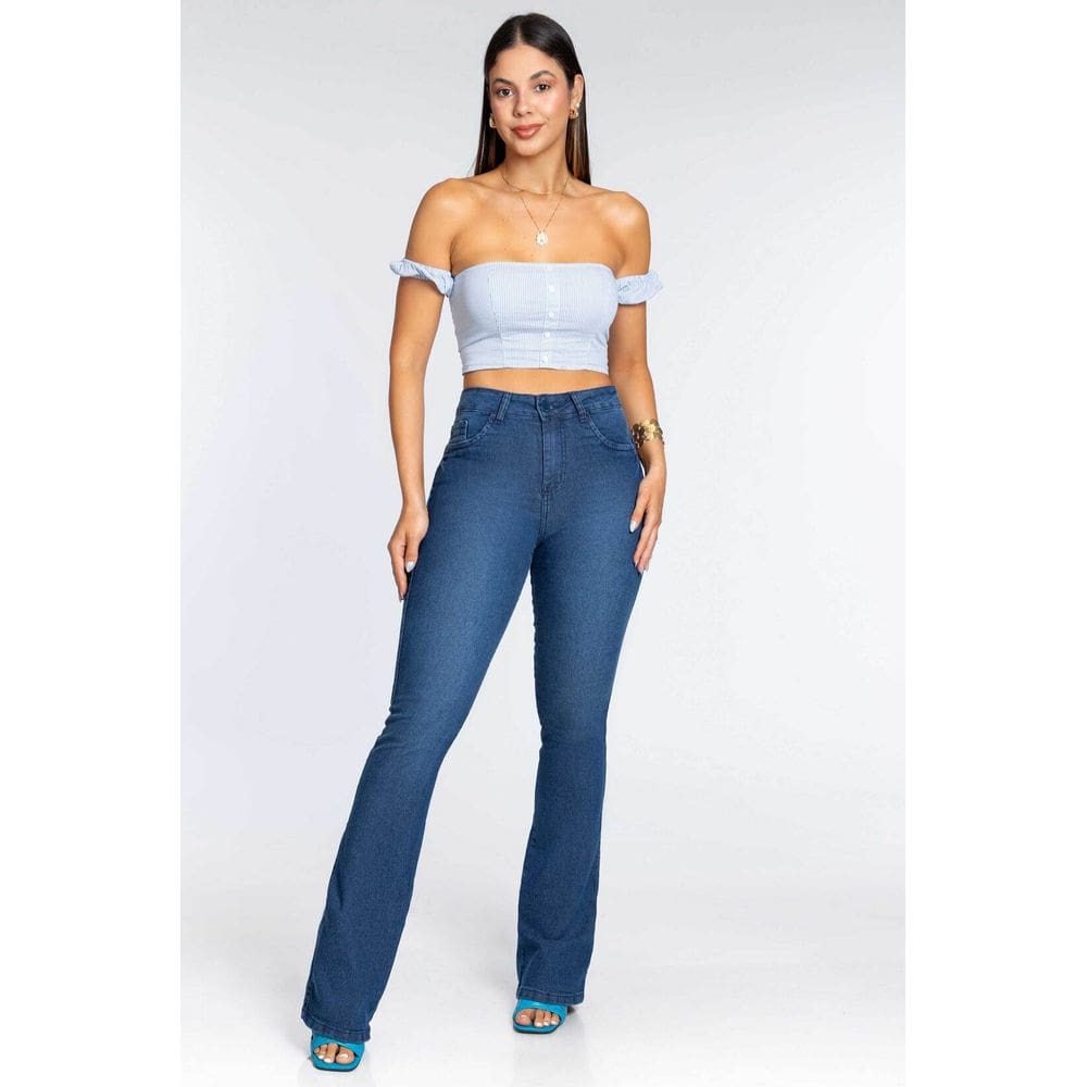 Calça Feminina Flare Biotipo Jeans - 30728