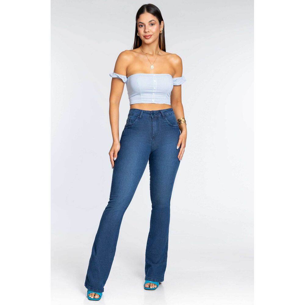 Calça Feminina Flare Biotipo Jeans - 30728