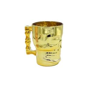 Caneca Caveira Rock Style Dourado 510ml R.1224