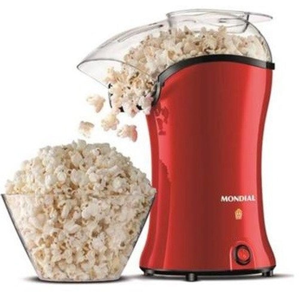 PIPOQUEIRA ELETRICA MONDIAL 1200W C/ COLHER DOSADORA vermelho 220V