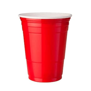 Copo Festa Americano PP 400ml Vermelho com 25 Unidades - Copobras