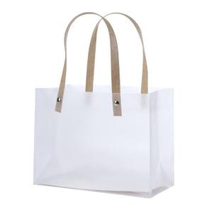 Sacola Para Presente Fosca Com Alça Transparente e Elegante 4pçs