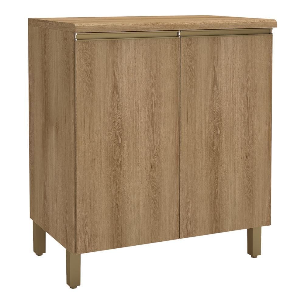 Balcão de Cozinha Dinamarca 80cm 2 Portas com Tampo MDP - Indékes