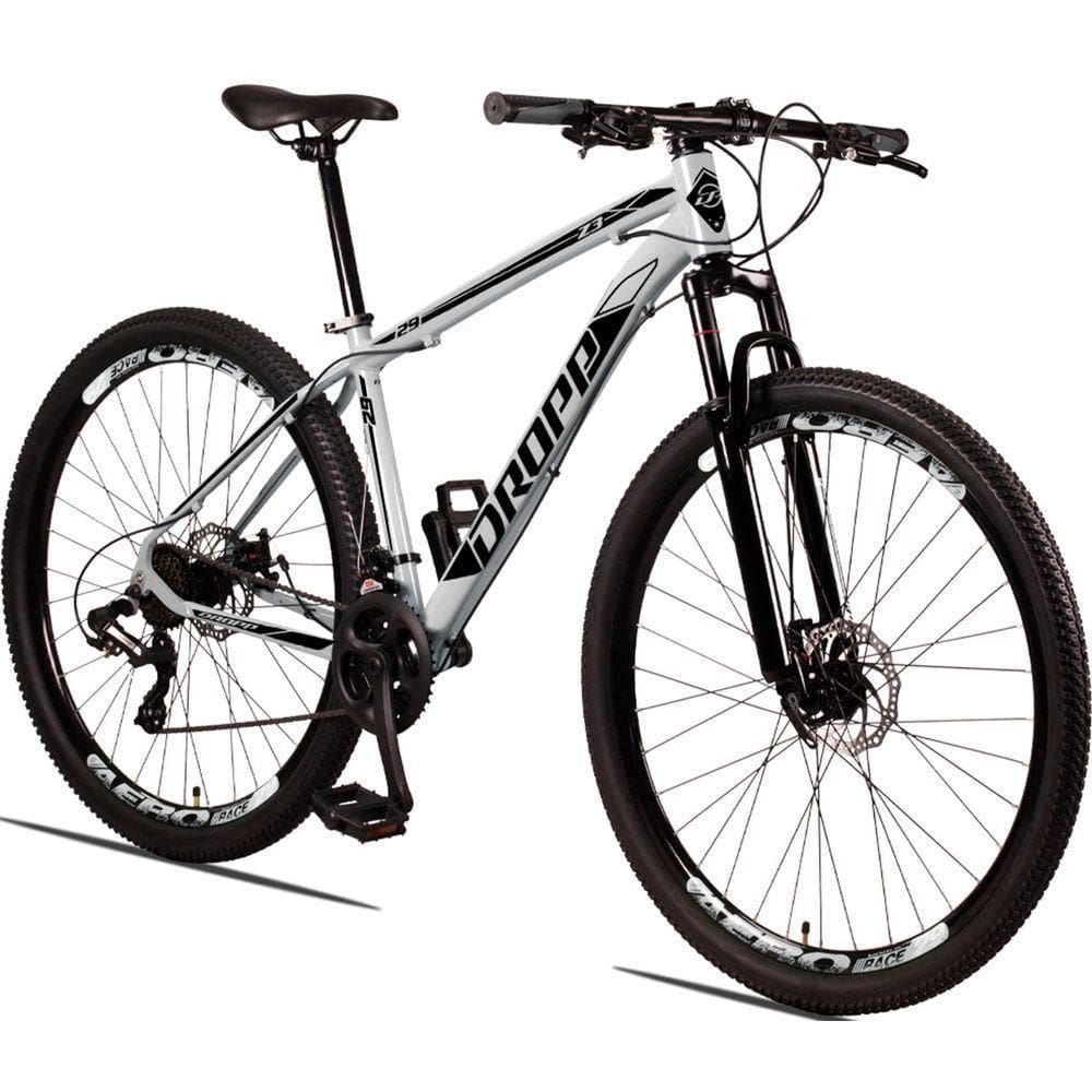 Bicicleta Aro 29 Dropp Z3 Câmbios 24 Vel Marchas Freio A Disco Mecânico Com Suspensão Dianteira Mtb - Branco - 21 Branco