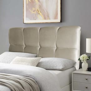 Cabeceira Cama Box Solteiro 98cm Suede Velut Bege - King House