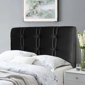 Cabeceira Cama Box Solteiro 90cm Suede Velut Preto - King House
