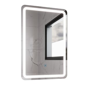 Espelho Retangular com LED 60x40cm Touch Bivolt Moderno