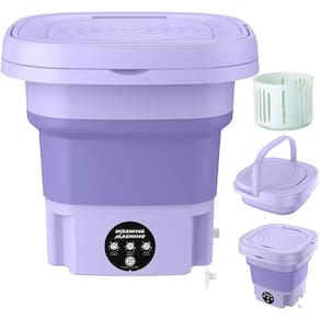 MINI MAQUINA DE LAVAR ROUPA De Viagem, Quartos, Faculdade, Pratica, Roupa de Bebês, Lavadora(PURPLE)