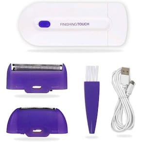 Depilador feminino, barbeador elétrico recarregável para braços, axilas, linha do biquíni, pernas, costas(Marrom, roxo, branco)