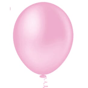 BALÃO LISO REDONDO - PIC PIC Nº 09 - ROSA BABY - Pacote com 50 unidades