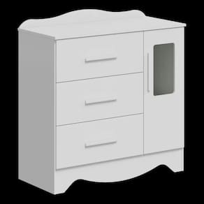 Comoda Bebe Moveis Peroba Clara Provençal MDF
