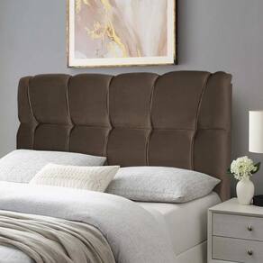 Cabeceira Cama Box King 195cm Suede Velut Marrom - King House