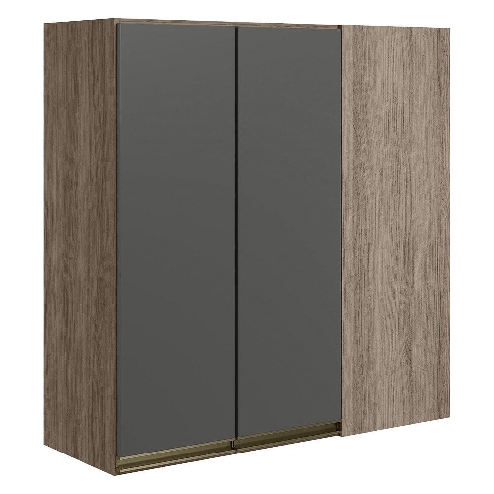 Armario Canto Reto 2P MDF 86 cm Kali 12043 Carvalho Toq Chumb0 Nicioli
