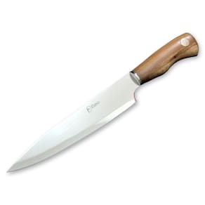Faca Gourmet Chef Elmo 9 Polegadas Aço Inox Cabo de Madeira