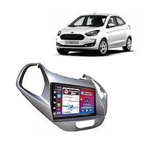 Kit Multimídia Ka 2019 / 2021 Mold Prata 7 Pol CarPlay AndroidAuto USB Bt FM - 708BR Roadstar